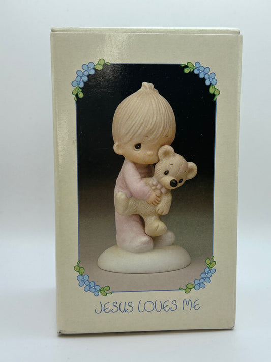 Precious Moments Jesus Loves Me Vintage 1978 Porcelain Figurine