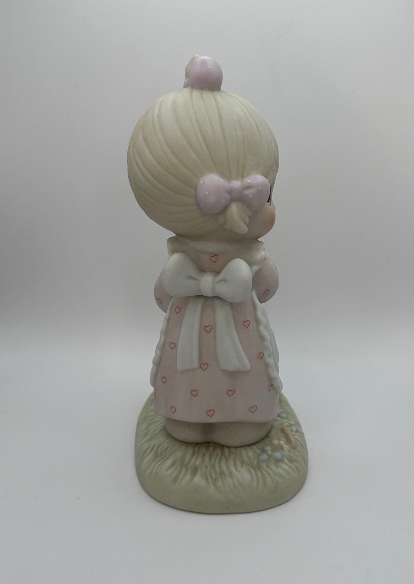 Precious Moments Loving You Dear Valentine Vintage 1986 Hand Painted Porcelain Figurine New Original Box Mint