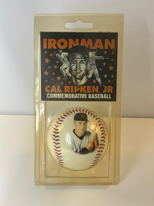 Cal Ripken Jr Ironman Commemorative Baseball with COA Facsimile Auto