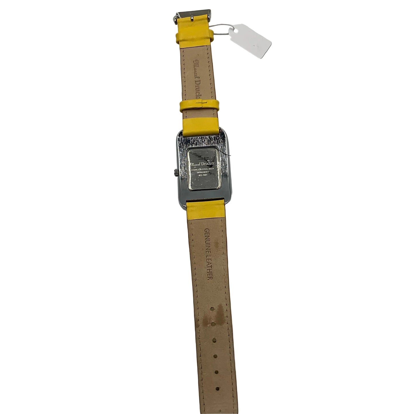 Marcel Drucker Collection Yellow Wristwatch New Battery Working Condition
