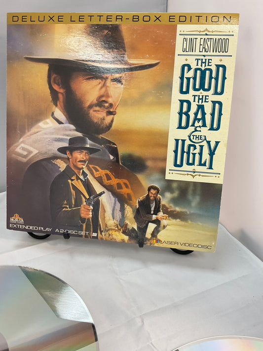 Clint Eastwood The Good The Bad The Ugly LaserDisc Two Disc Video Box Set Untested