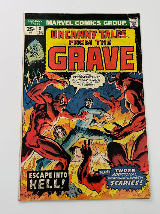 Uncanny Tales From The Grave #8 Vintage 1975 Marvel Comic Book
