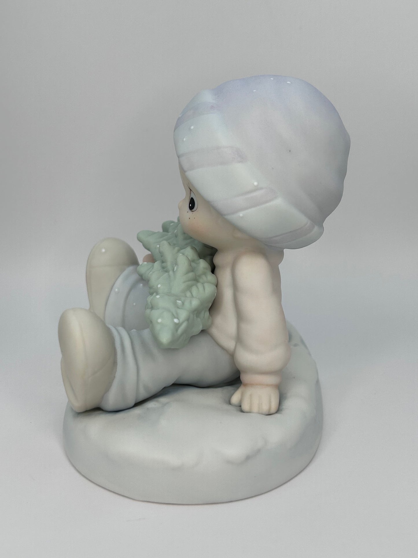 Precious Moments Vintage 1989 Don't Let The Holidays Get You Down Figurine Original Box