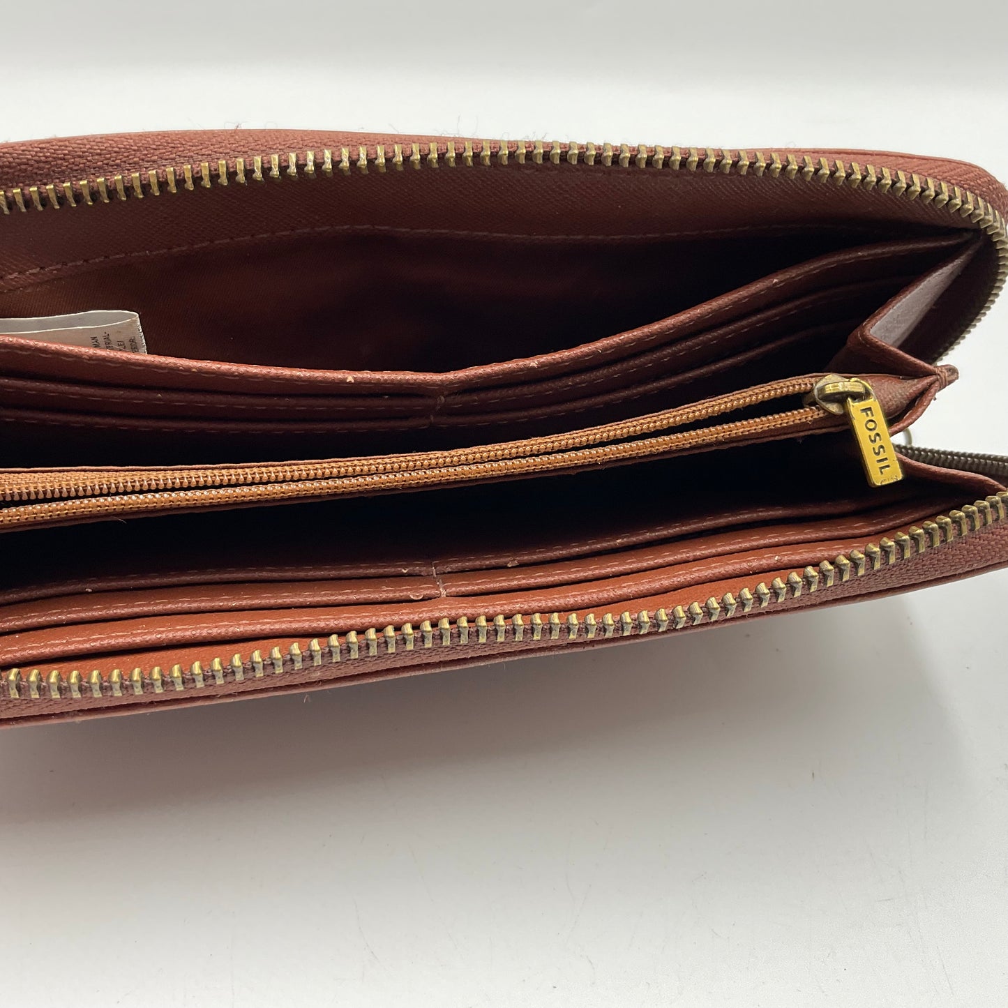 Fossil Tiegan Brown Leather Wallet
