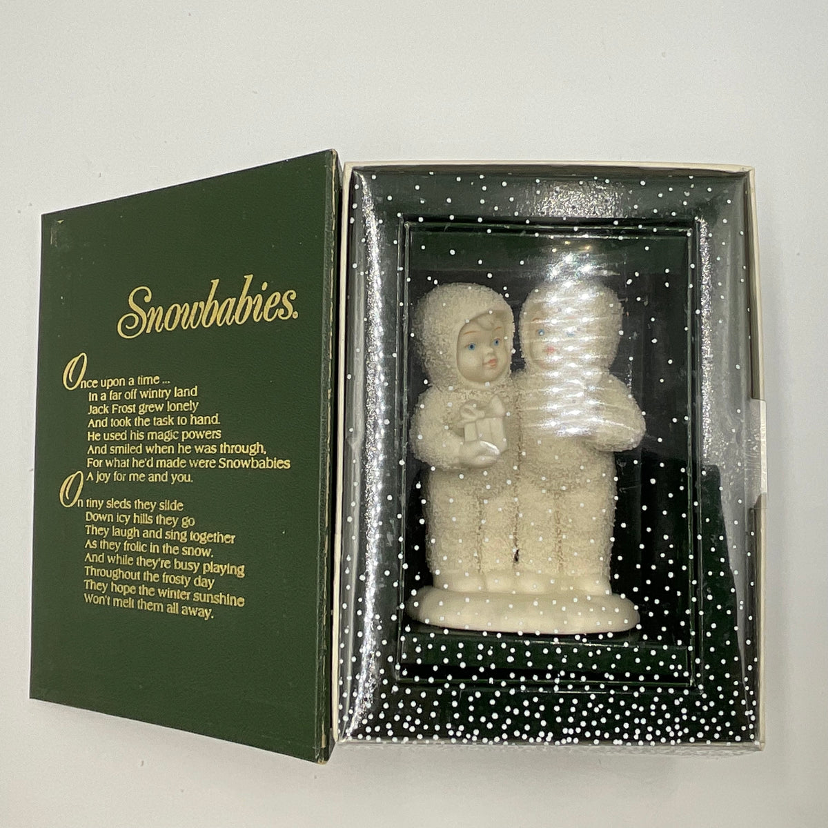 Department 56 Snowbabies One For You One For Me Winter Tales Figurine Book Box