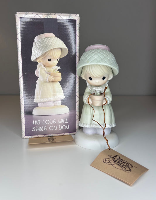 Precious Moments His Love Will Shine On You Vintage 1988 Commemorative Figurine New in Box