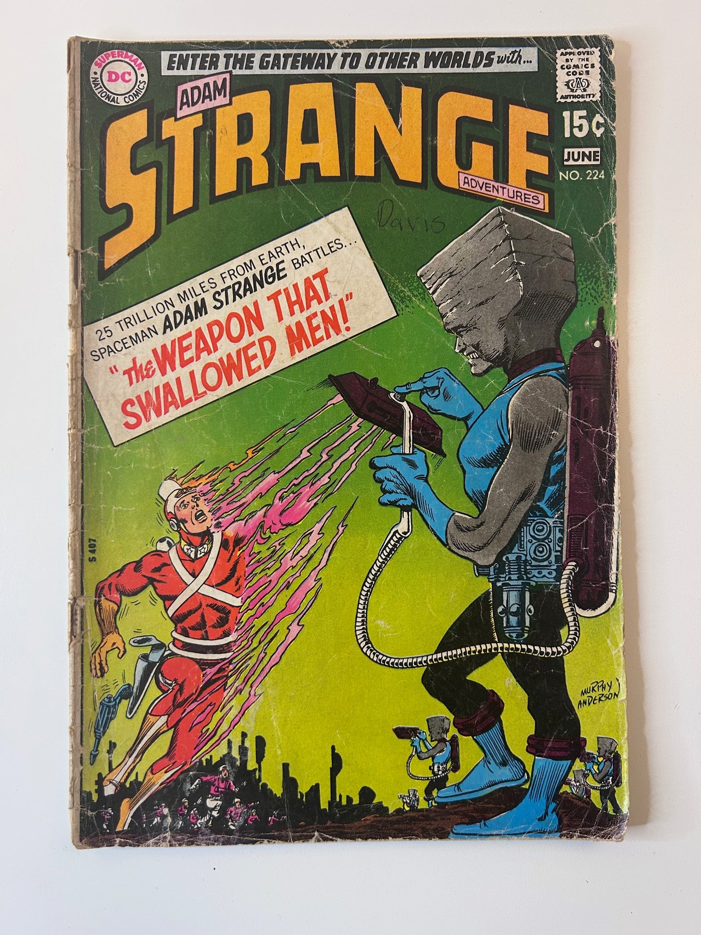 Strange Adventures #224 Adam Strange Atomic Knights Vintage 1970 DC Comics Comic Book