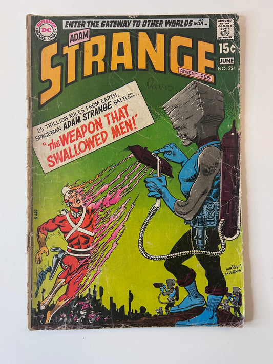 Strange Adventures #224 Adam Strange Atomic Knights Vintage 1970 DC Comics Comic Book