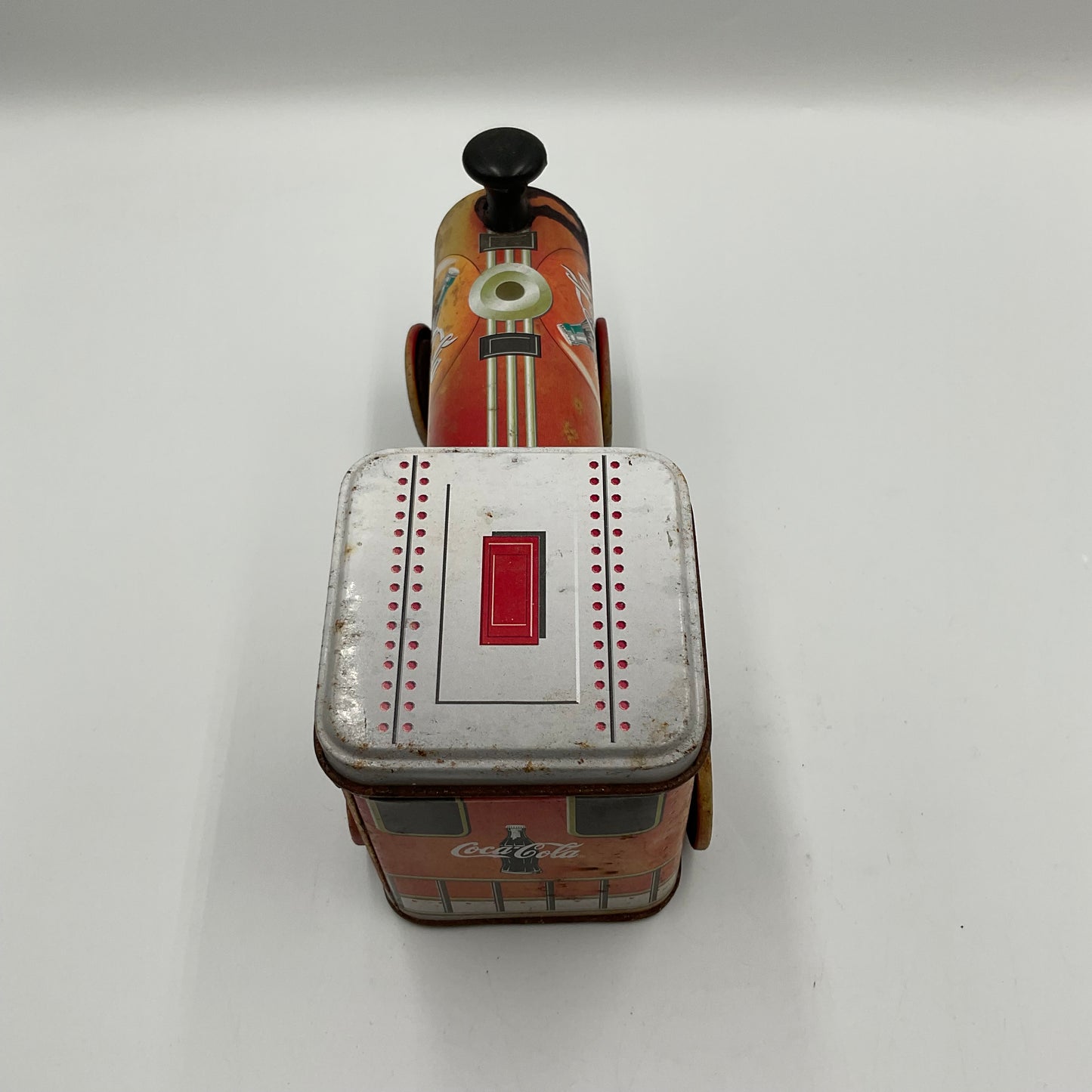 Vintage Coca-Cola Train Engine Tin Container