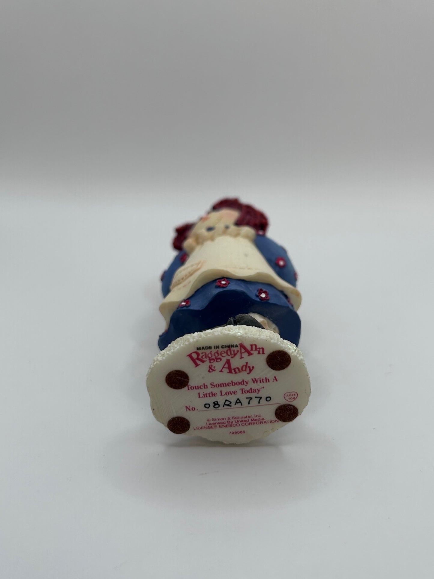 Raggedy Ann & Andy Touch Somebody With a Little Love Today Vintage Figurine
