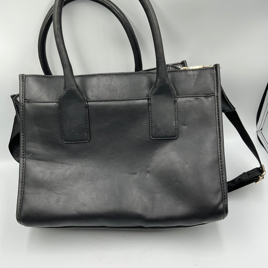 DKNY Black Satchel Dual Top Handles
