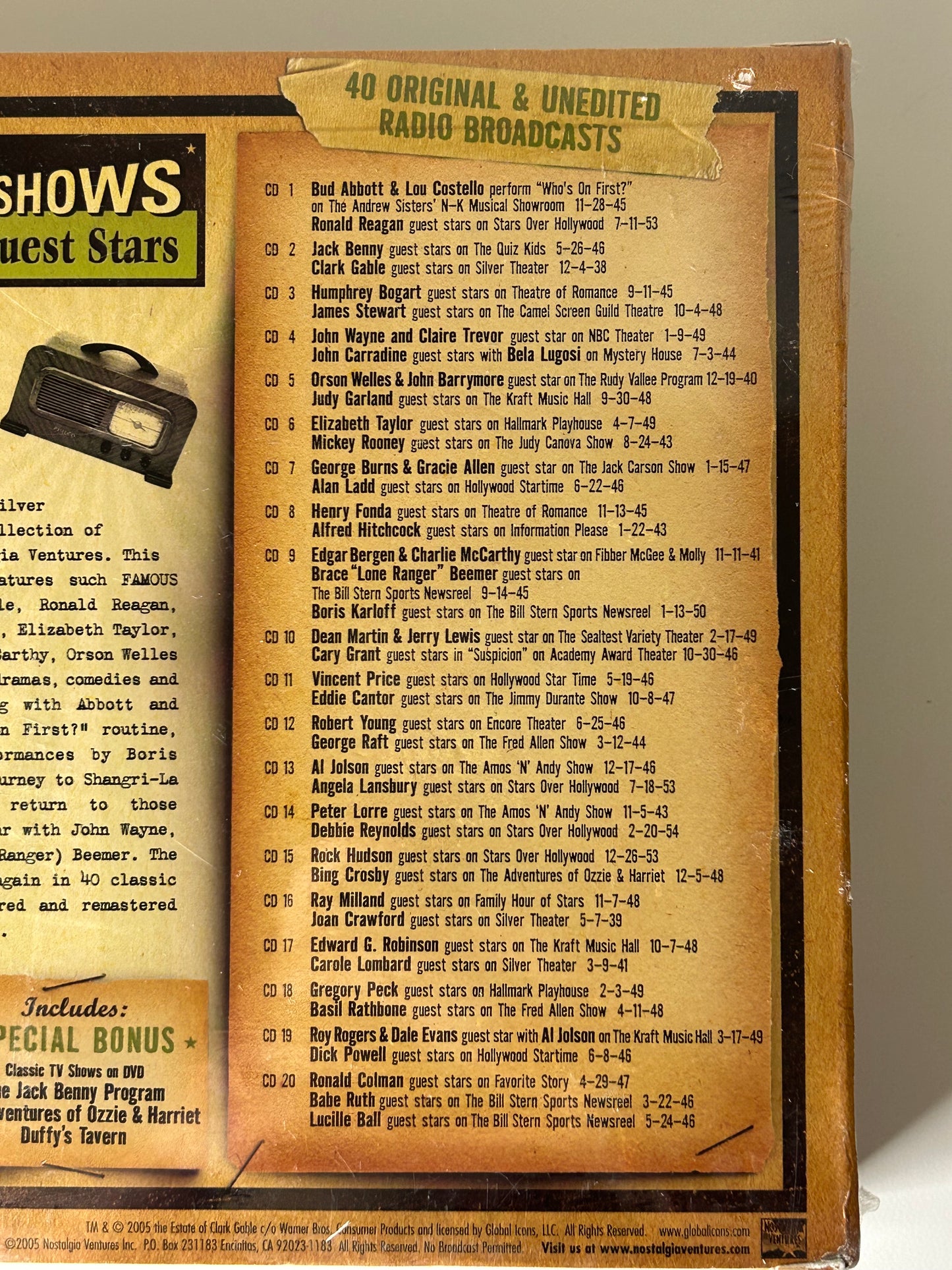 Radio Classics 20 CD Set