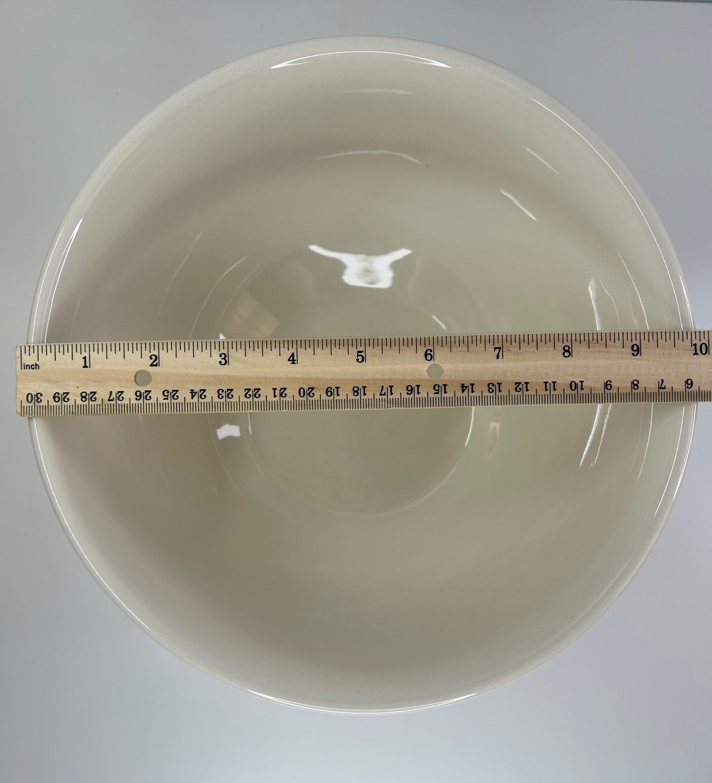 Le Regalo Stoneware Off White & Blue Oven to Table Serving Bowl New in Box