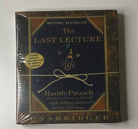The Last Lecture by Randy Pausch Unabridged 4 CD Set
