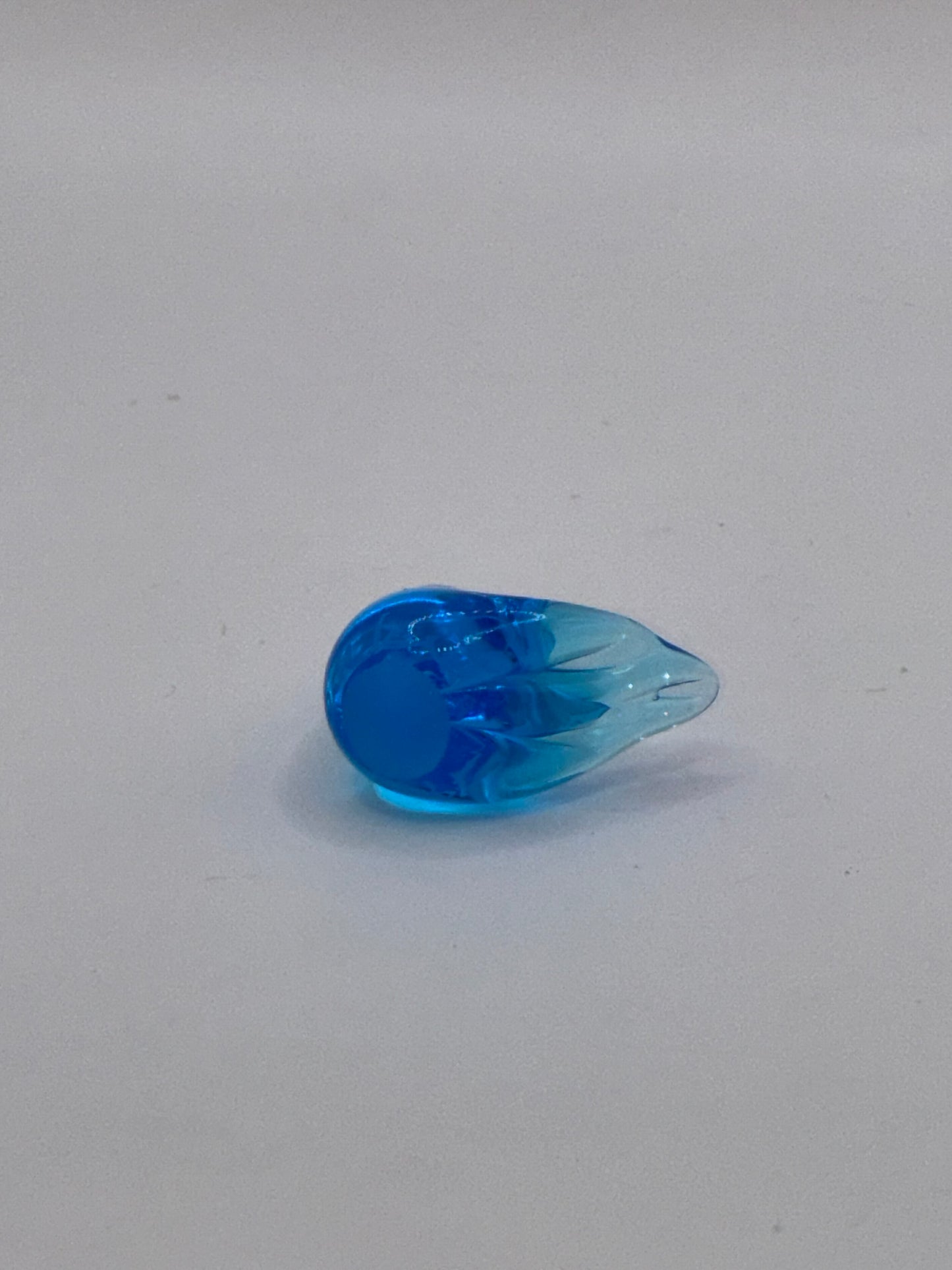 Handmade Miniature Artisan Bright Blue Mini 1 Inch Glass Bird