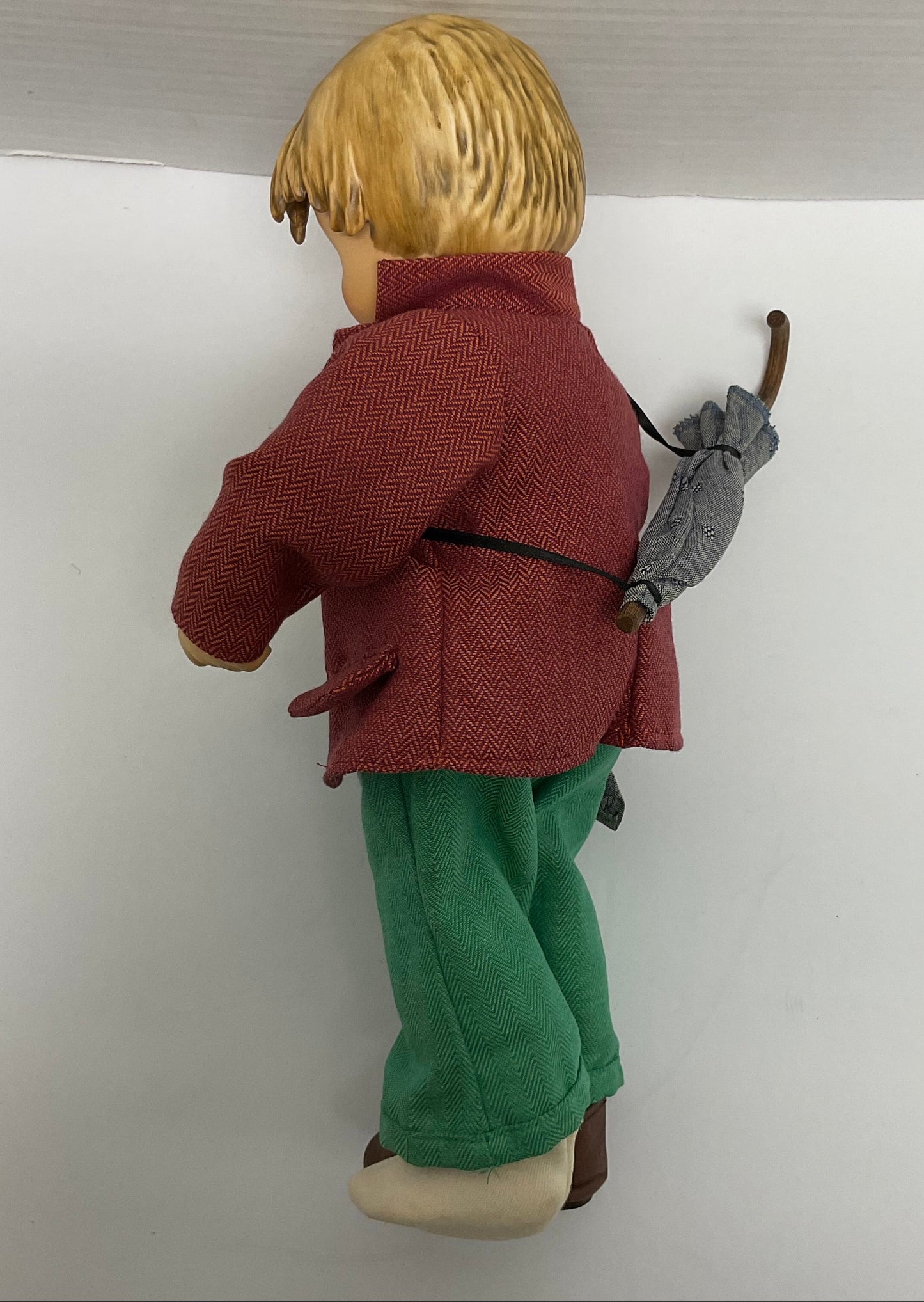 READY-MO SEE ADDED NOTE: Goebel Hummel Umbrella Boy Vintage Collectible Porcelain 13" Doll Made in Germany