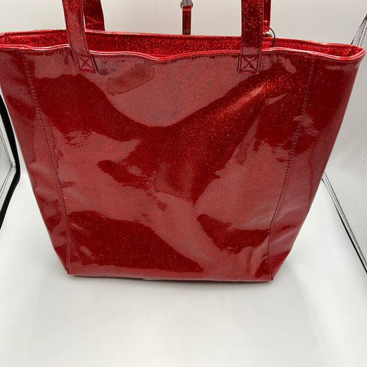 Marc Jacobs Fragrances Red Glitter Tote Bag