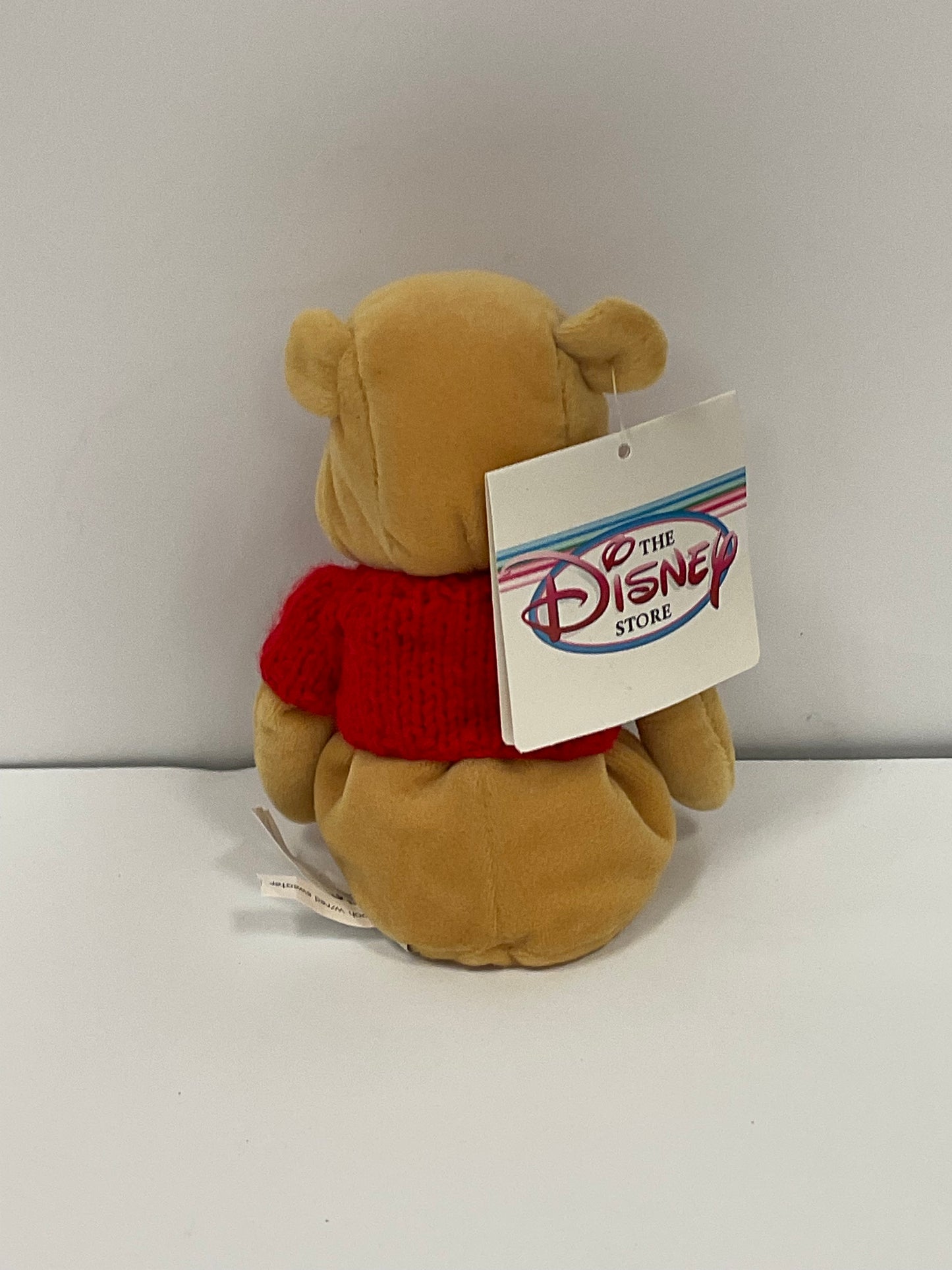 Red Heart Sweater Winnie the Pooh Bear & Friends Vintage Mini Beanbag Beanie Plush Disney Collectible