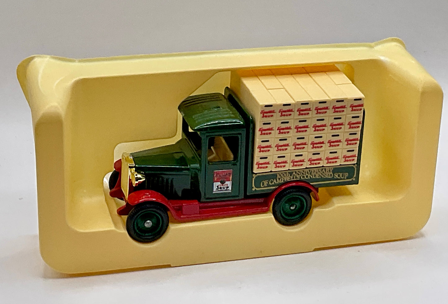 Campbell's Soup Vintage 1997 100th Anniversary Die-Cast Model Souvenir Truck Collectible in Original Box