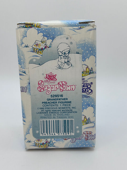 Precious Moments Vintage 1992 Sugar Town Grandfather Preacher Figurine