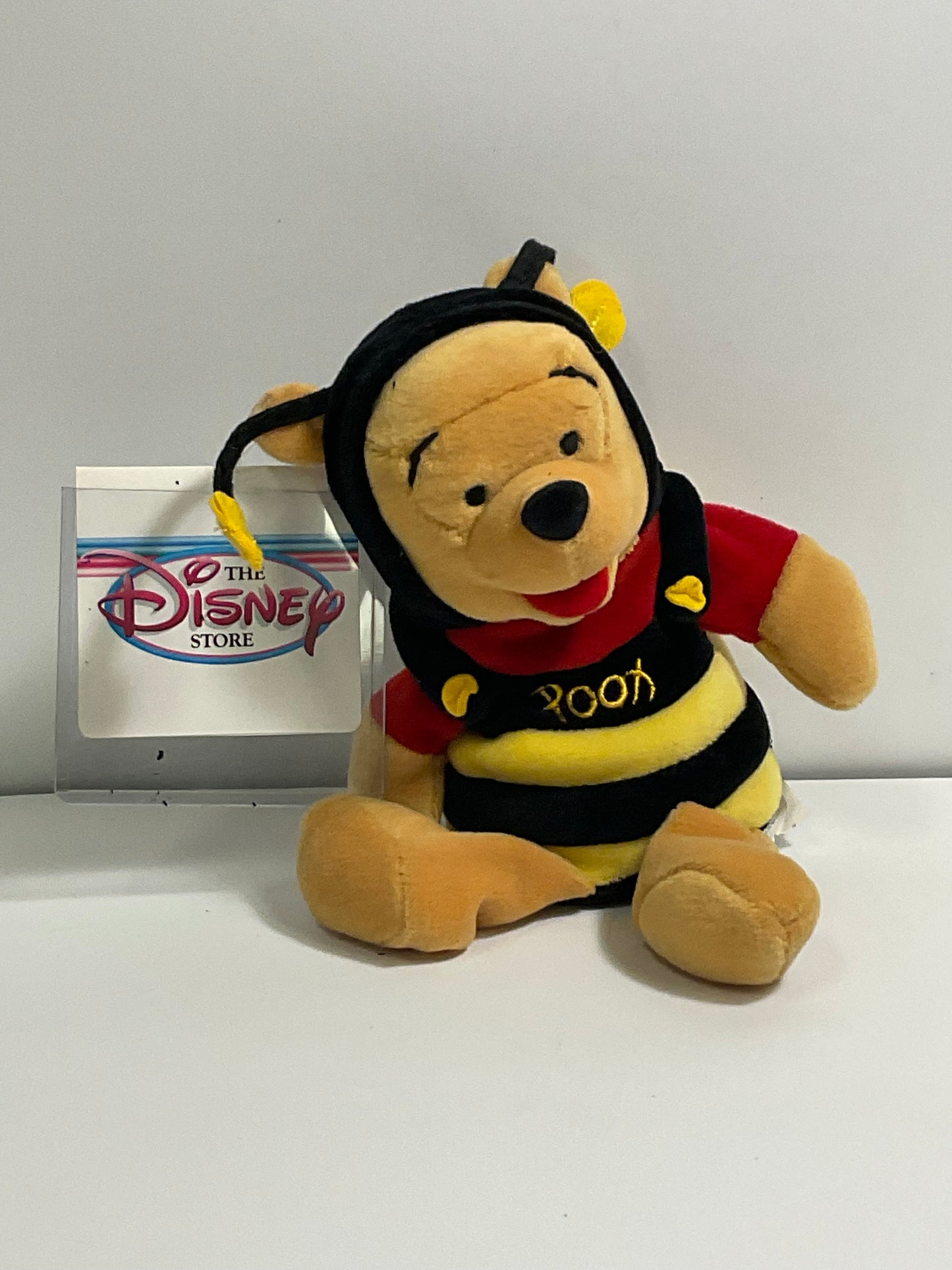 Bumble Bee Winnie the Pooh Bear Vintage Mini Beanbag Beanie Plush Disney Store Collectible