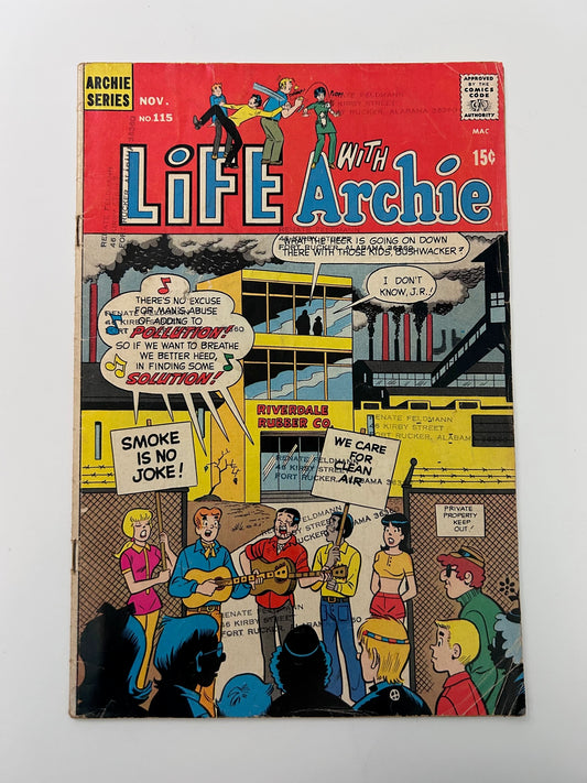 Life with Archie #115 Vintage November 1971 Archie Series Comic Book