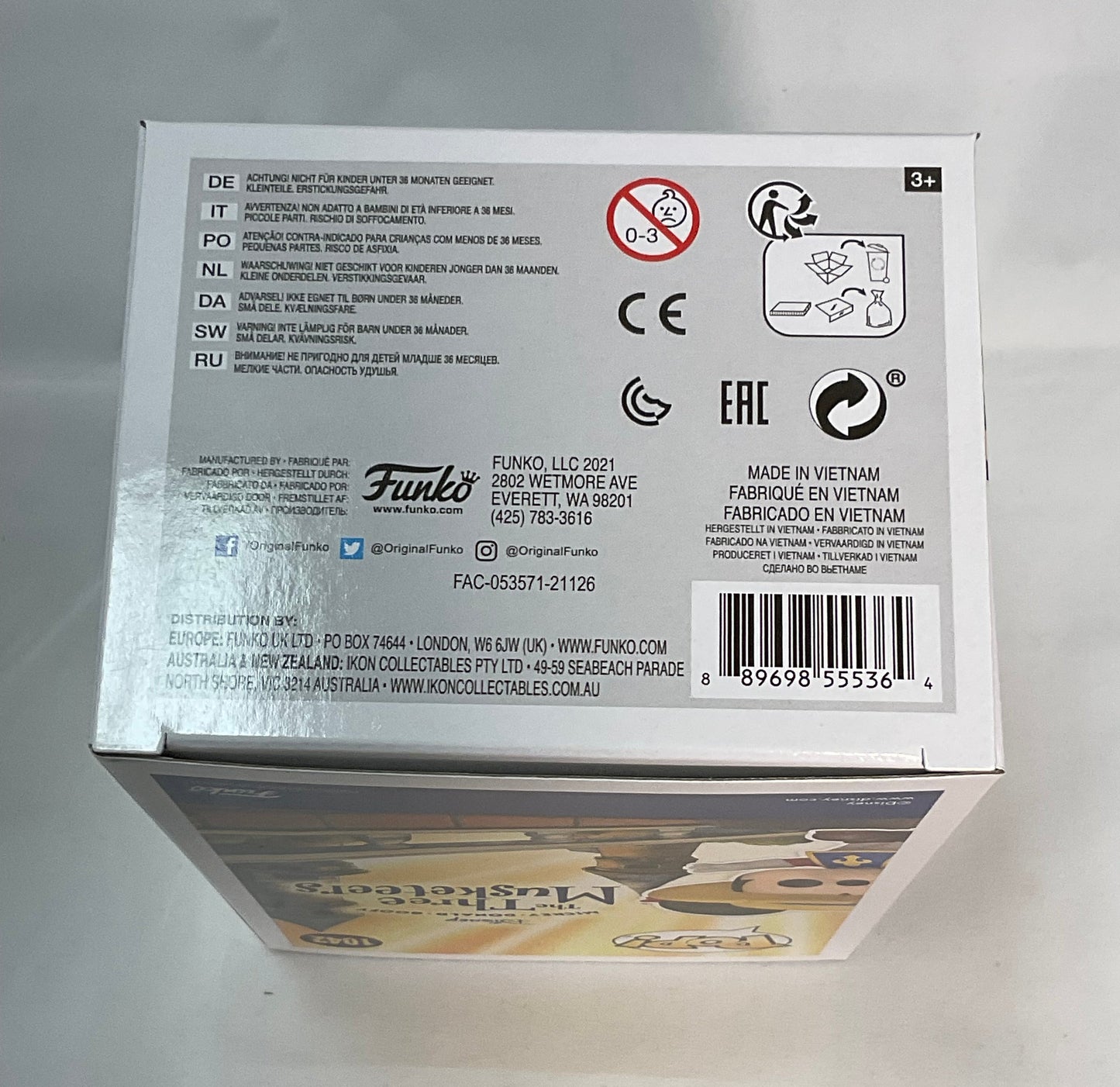 Mickey Mouse Limited Edition Three Musketeers Funko Pop #1042 2021 Summer Convention Collectible Figurine