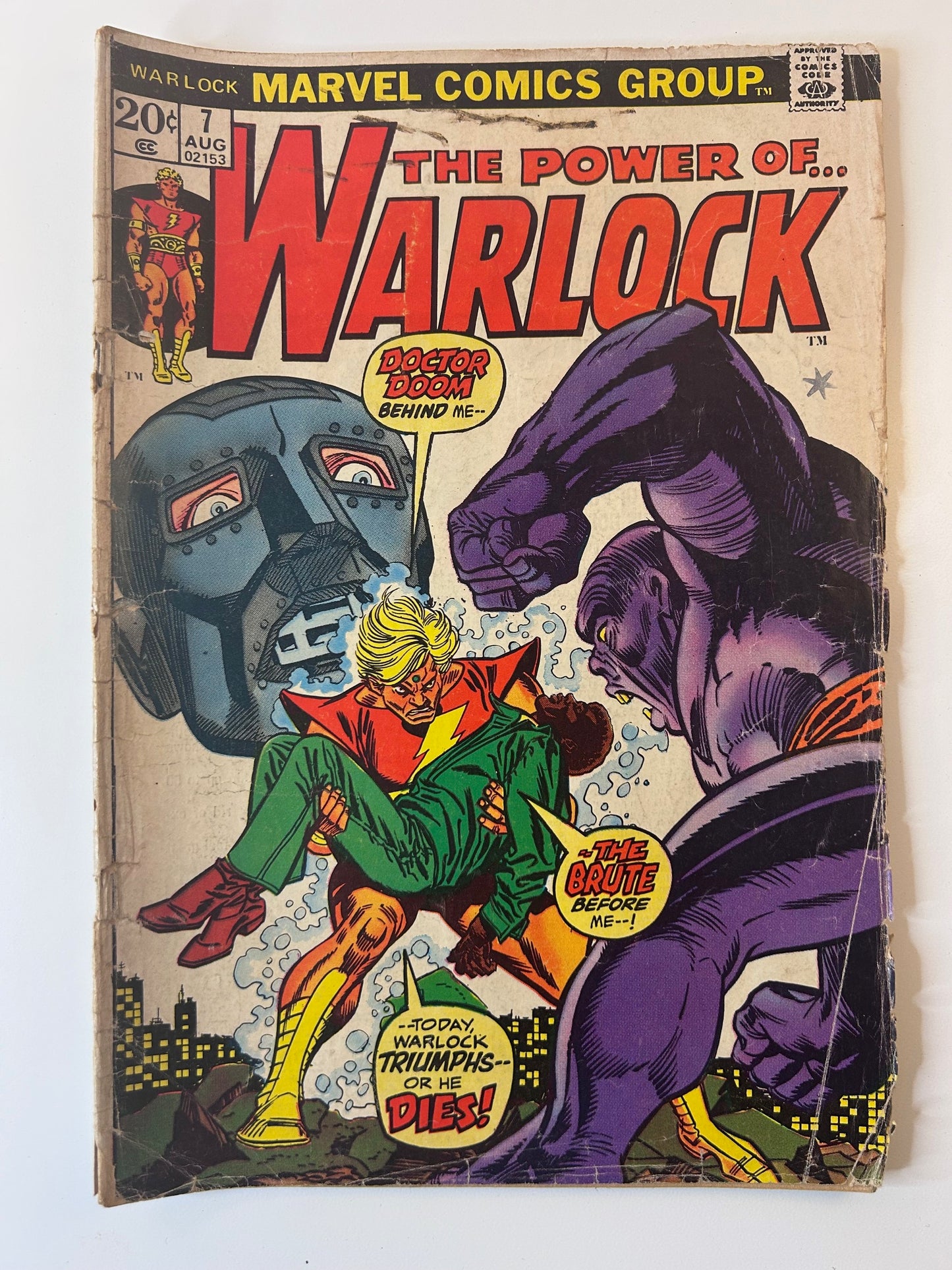 The Power of Warlock #7 Doctor Doom Vintage 1973 Marvel Comics Group Comic Book