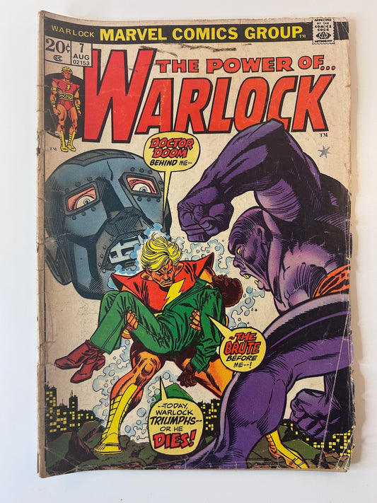 The Power of Warlock #7 Doctor Doom Vintage 1973 Marvel Comics Group Comic Book