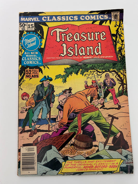 Marvel Classics Comics #15 Volume 1 TREASURE ISLAND Vintage January 1 1976
