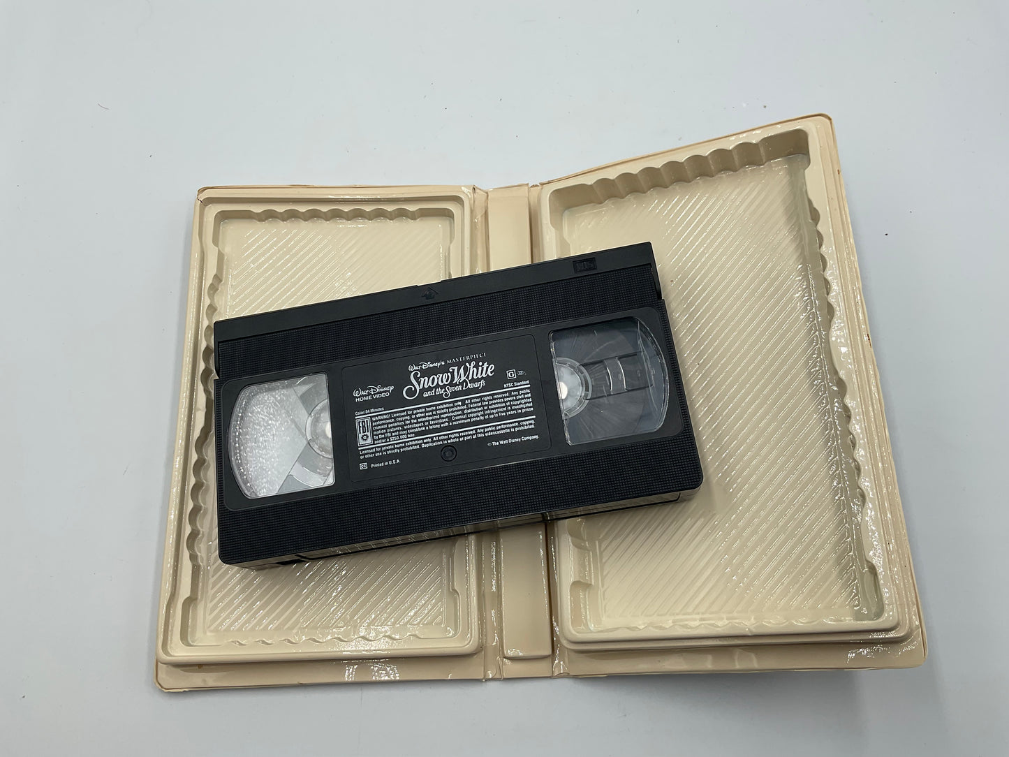 Walt Disney Masterpiece Collection Snow White and the Seven Dwarfs vintage VHS Tape 1994