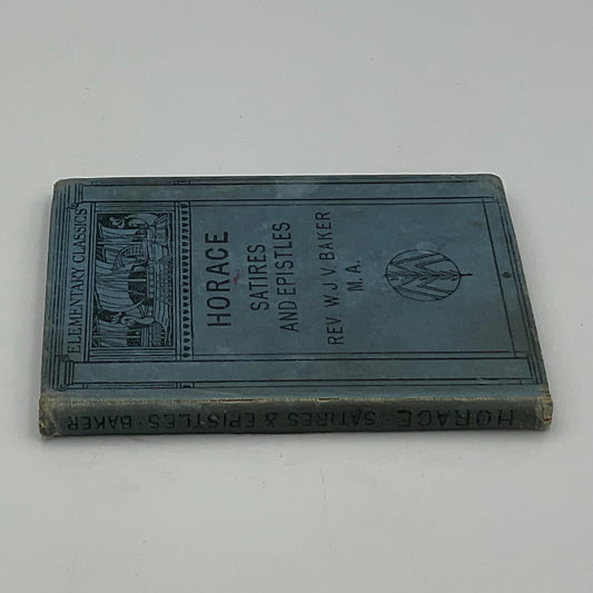 Hardcover Horace: Saties and Epistles Vintage