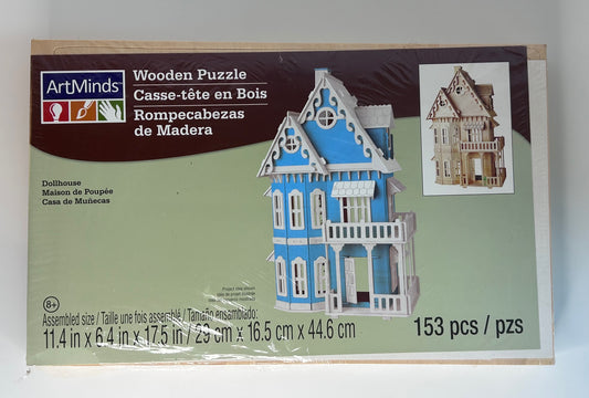 ArtMinds 153 Piece Wooden Dollhouse Puzzle Set Brand New in Box