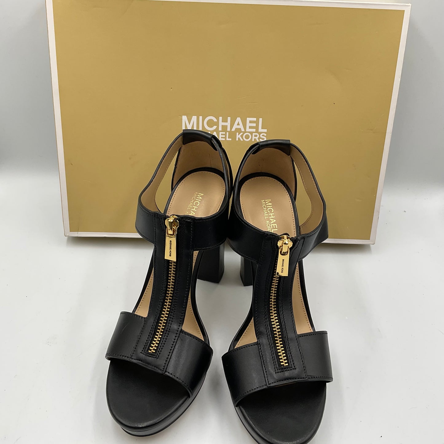 Michael Kors Berkley Sandal Black Size 8.5 in Original Box
