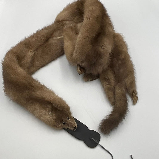 Natural Mink Fur Stole