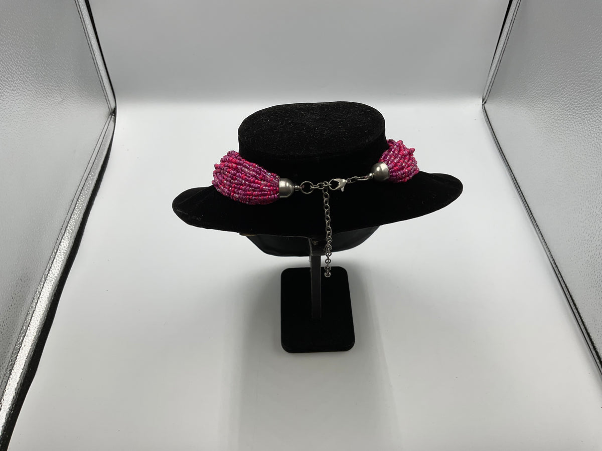 Pink Small Beaded Necklace