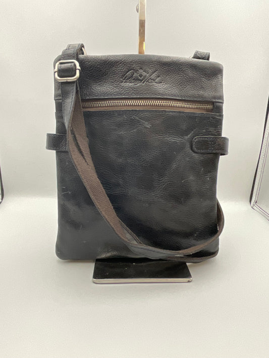 Patricia Nash Leather and Tapestry Crossbody Bag