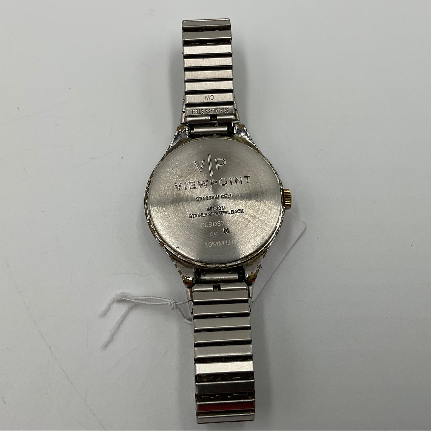 Timex Viewpoint 30mm White Dial Goldtone Women's Watch Working