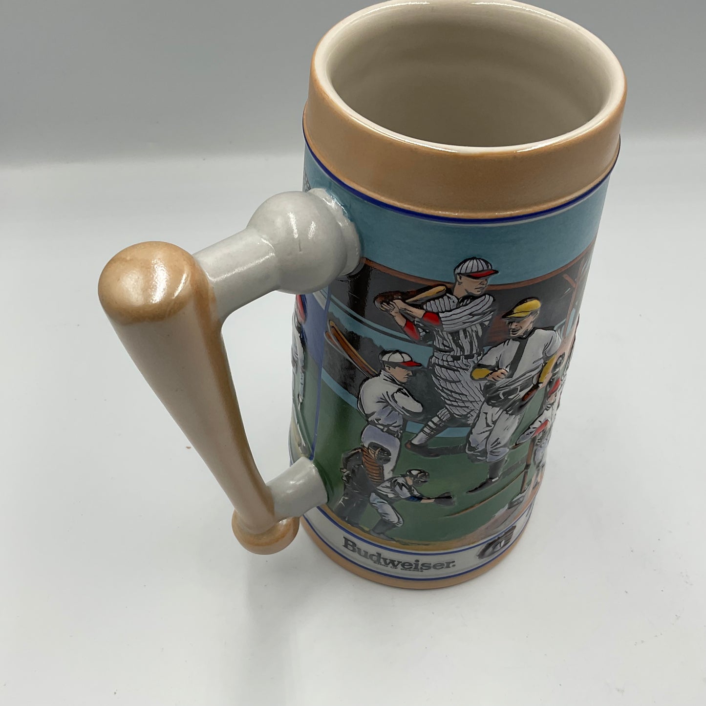 1990 Budweiser Sports Series Baseball Stein with Box Ceramarte Brazil