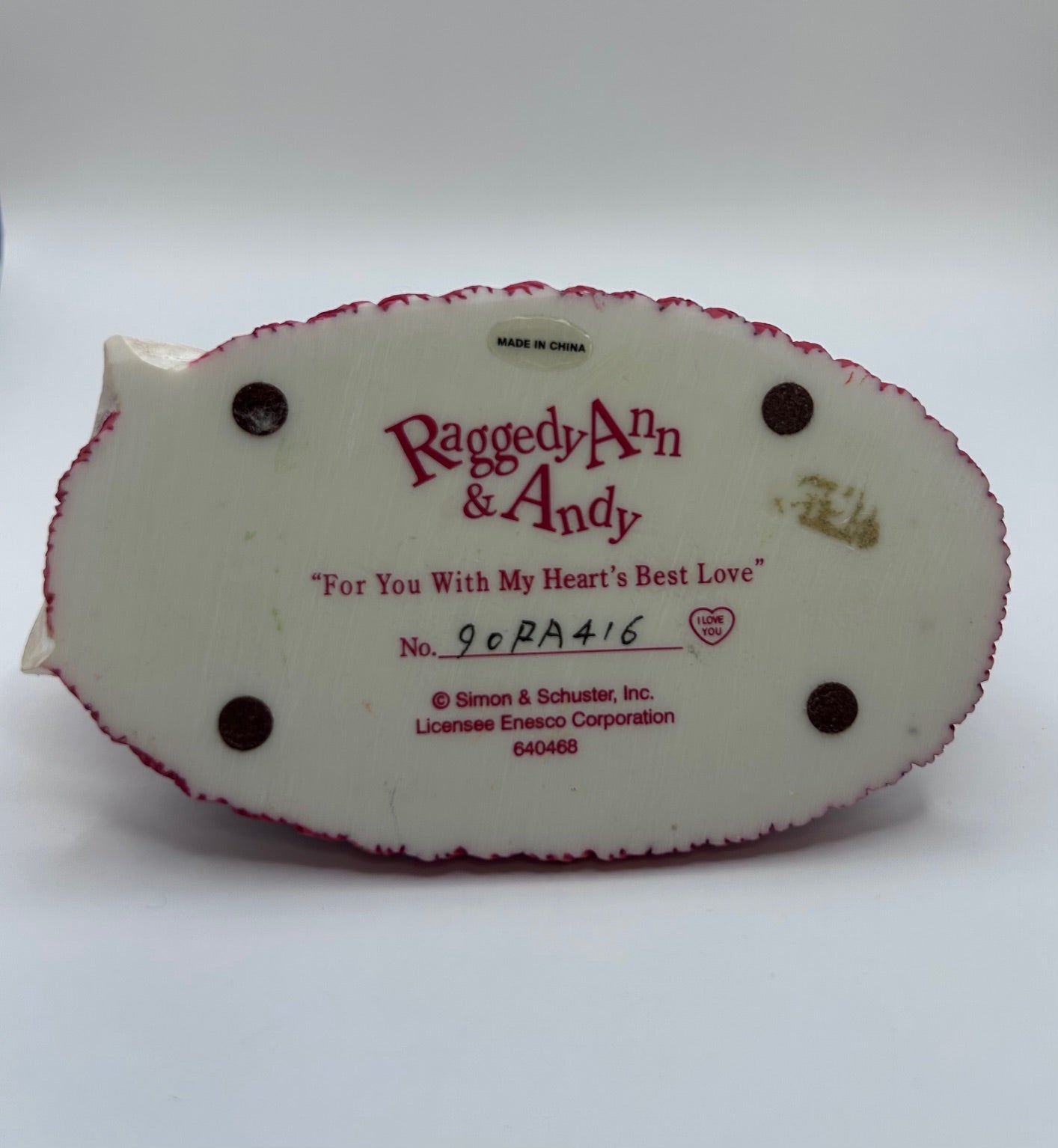 Raggedy Ann & Andy For You With My Heart’s Best Love Vintage Figurine