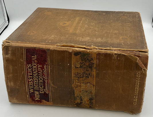 Webster's New International Dictionary Second Edition Vintage 1934