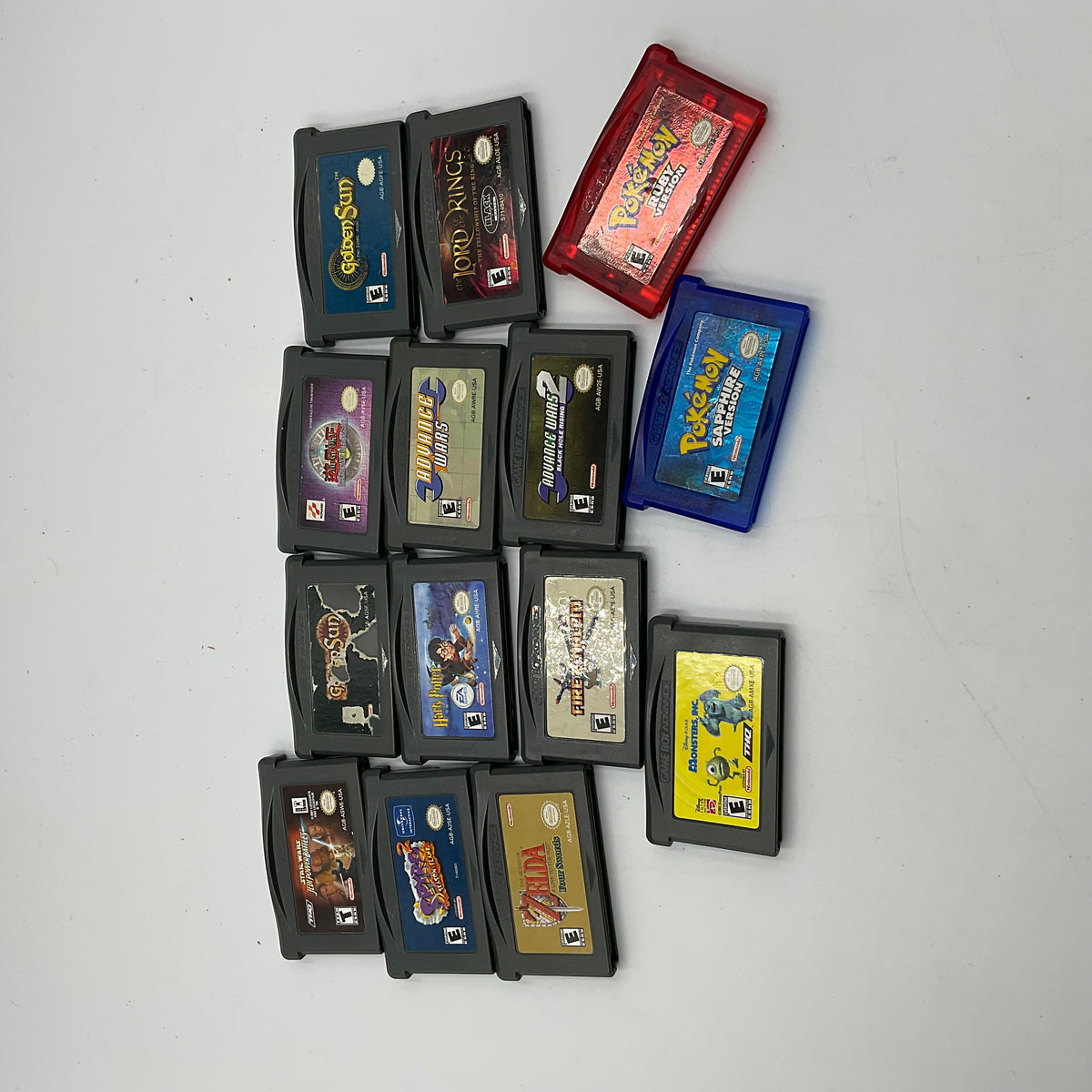 Game Boy Advance Game Cartridges (14 Total)