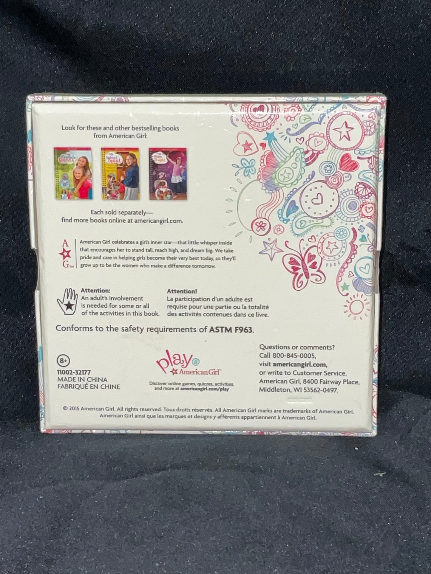 American Girl Truly Me Activity Spinner Cards Play Game Advice Crafts Foods Fun