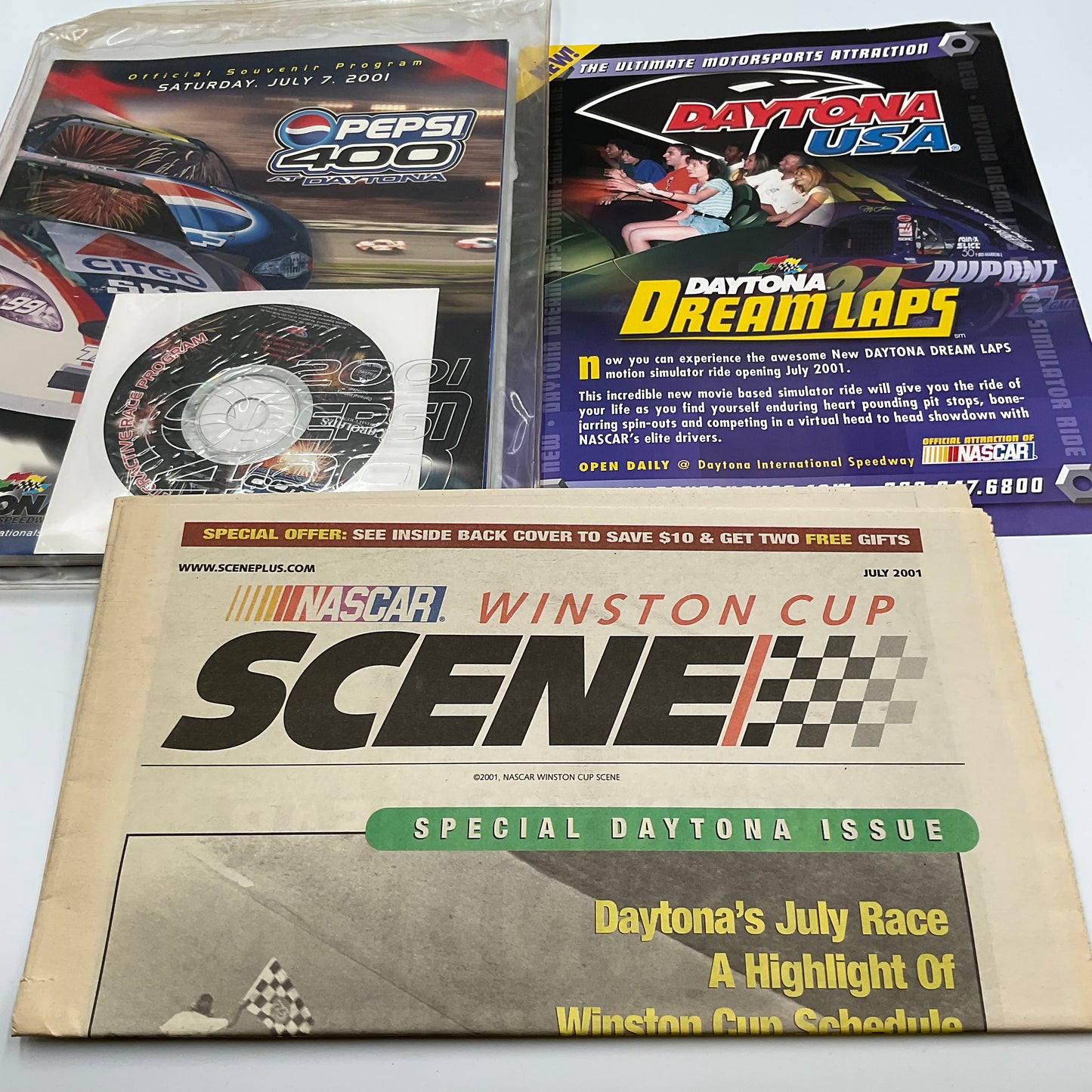 NASCAR Official Souvenir Program Pepsi 400 At Daytona Vintage 2001