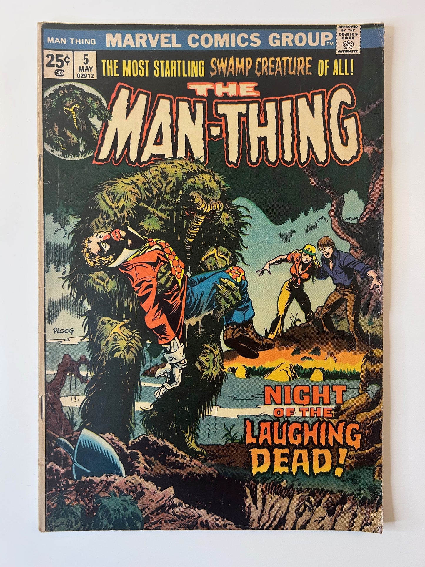 The Man-Thing #5 Night of the Laughing Dead Vintage 1974 Marvel Comics Comic Book