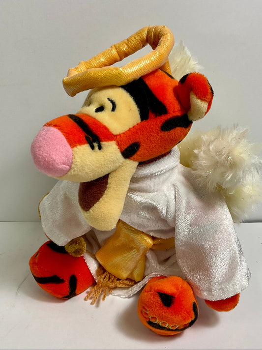 Tigger Choir Angel Vintage 2000 9 Inch Plush Beanbag Disney Store Collectible