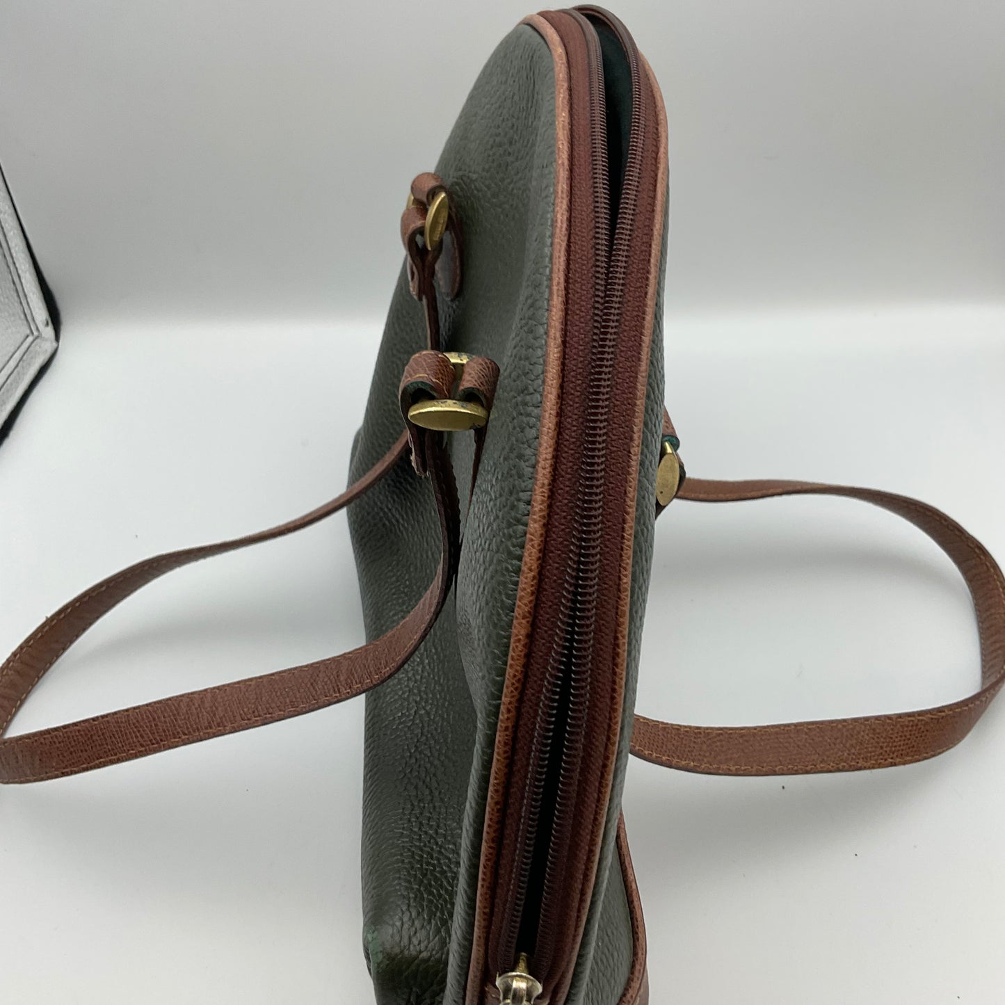 Liz Claiborne Green and Brown Large Purse