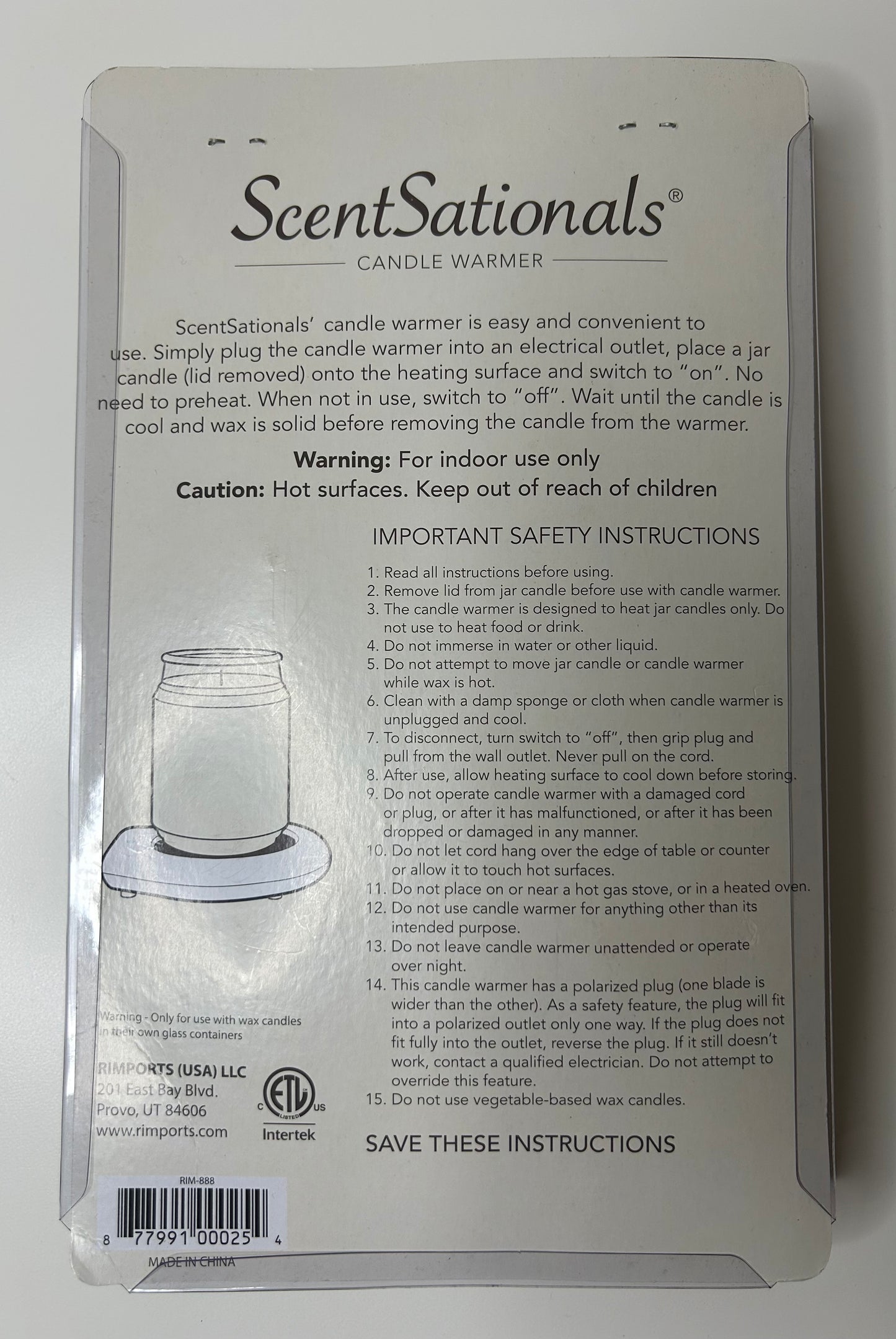 ScentSationals Electric Candle Warmer