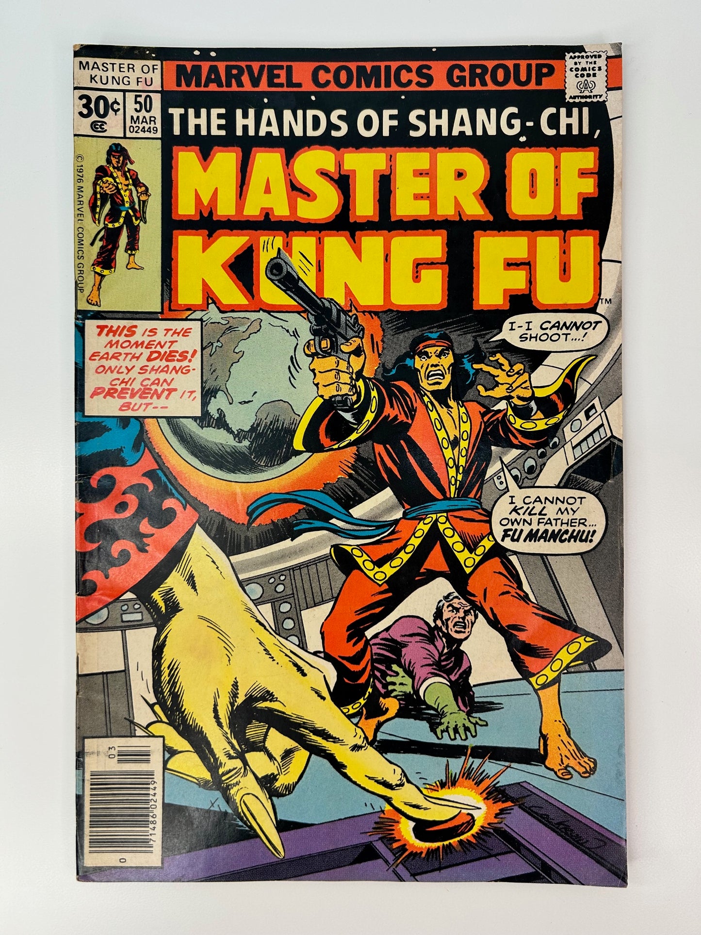 The Hands of Shang-Chi Master of Kung Fu #50 Vintage 1977 Marvel Group Comic Book