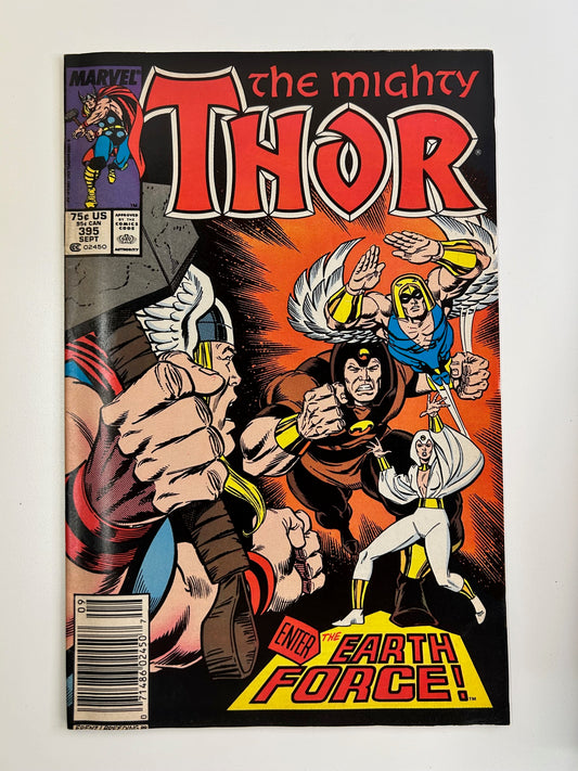 The Mighty Thor Vol. 1 #395 Enter the Earth Force Vintage 1988 Marvel Comic Book